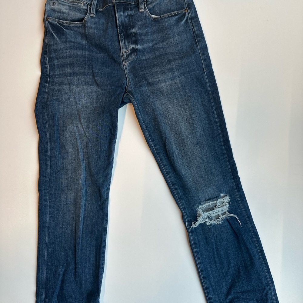 Men's Blue Distressed Jeans